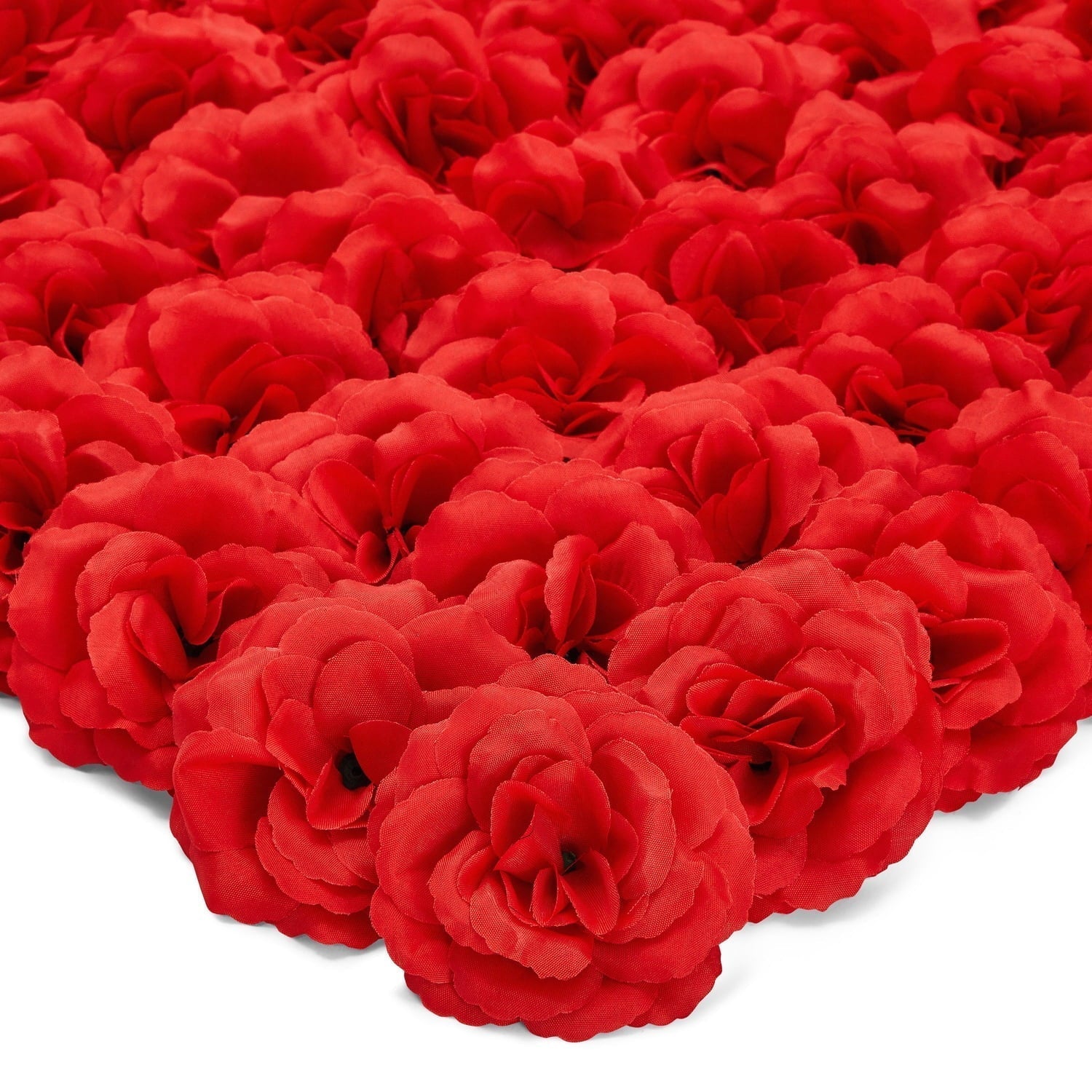 50 Pack Red Roses Artificial Flowers Bulk, 3 Inch Stemless Fake Silk Roses for Decorations, Wedding, Faux Bouquets, Valentine'S Day